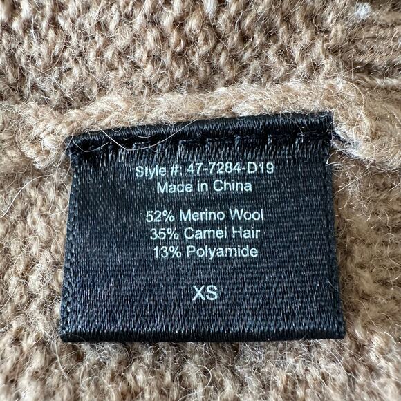 Jenni Kayne Atlas Crewneck Sweater Wool Camel Hair XS - Picture 7 of 7